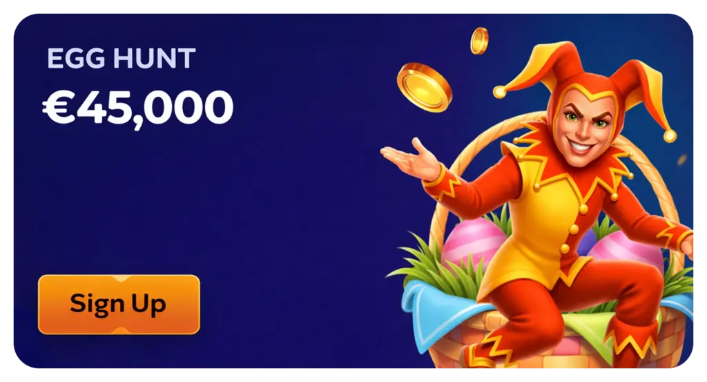 Manekispin Casino Egg Hunt €45000 bonus event promotion