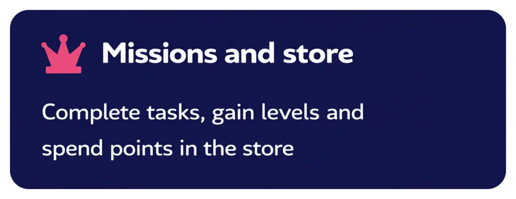 Manekispin missions and store rewards system feature overview